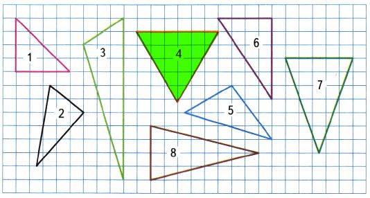 96. Рассмотри чертёж на странице 33. Найди и закрась красным цветом треугольник, периметр которого вычисляется так: 3 ∙ 3.