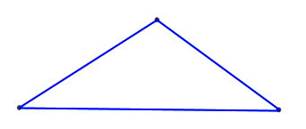 2. Соедини 3 точки отрезками так, чтобы получился треугольник.